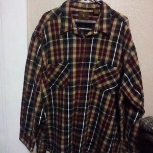 St. John's Bay flannel thick heavy coat shirt